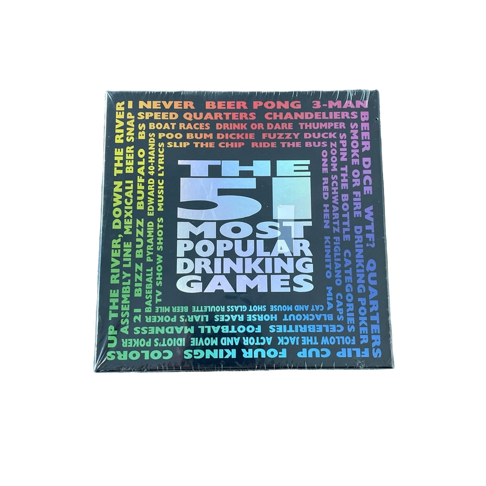 The 51 Most Popular Drinking Games Set - Multicolor
